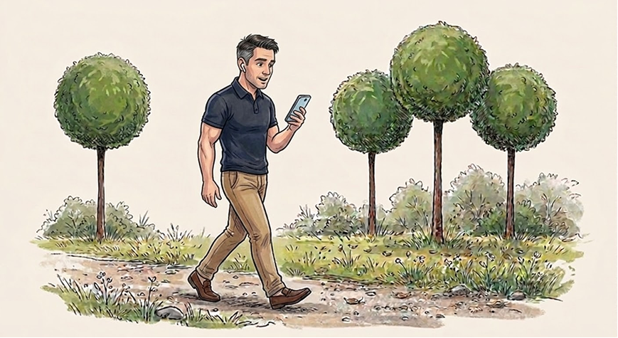 A calm illustration of doing your best work with AI support